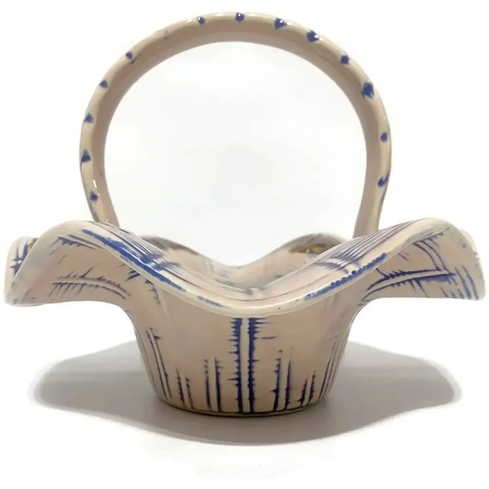 Hull Pottery T8 Blossom Flite Basket Vintage1955 9.25